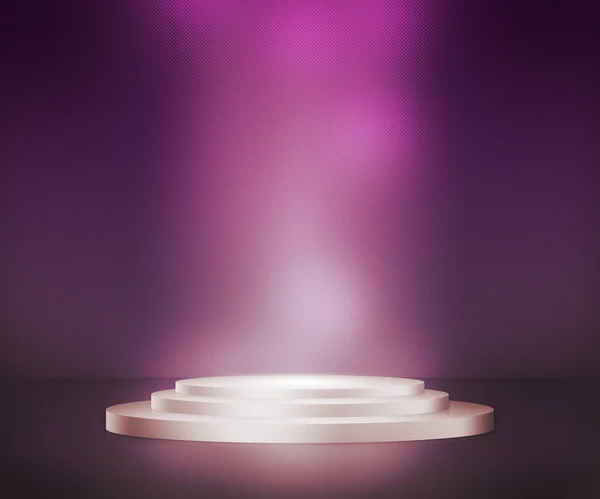 Violet Podium Spotlight Background — Stock Photo, Image