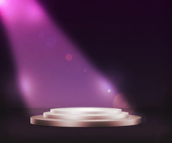 Hintergrund violettes Podium — Stockfoto