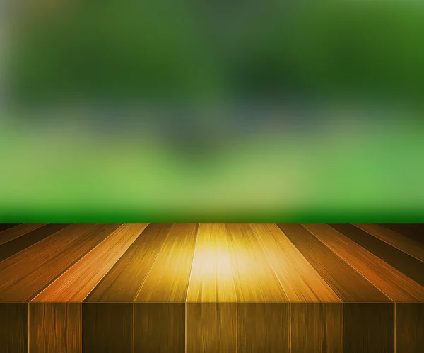 Etapa de madera Fondo verde — Foto de Stock