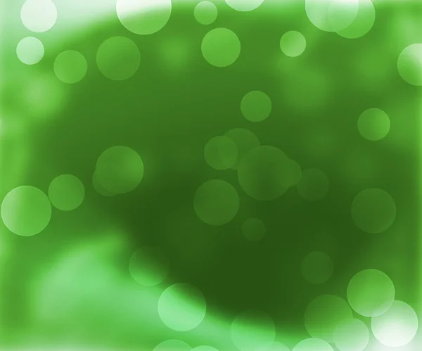 Grüne abstrakte Bokeh-Kulisse — Stockfoto