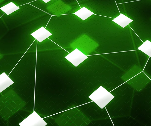 Green Web Network Image Background — Stock Photo, Image