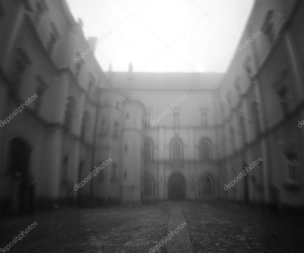 Courtyard in the Fog