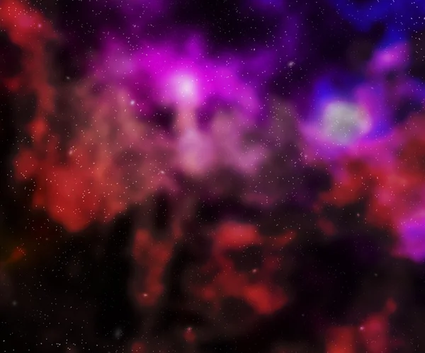 Violett nebula yttre rymden bakgrund — Stockfoto