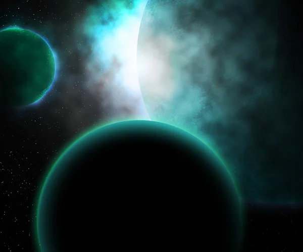 Planets Cosmos Background — Stock Photo, Image