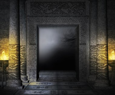 Antik palace iç arka plan