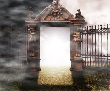 Gate Gotik fantezi arka plan