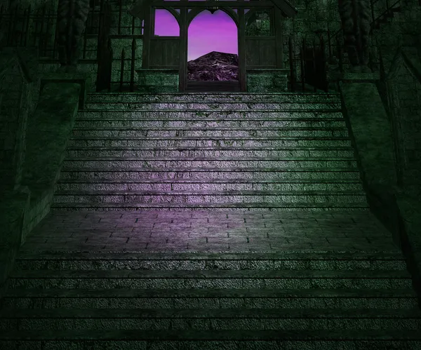 Dark Stairs Background — Stock Photo, Image