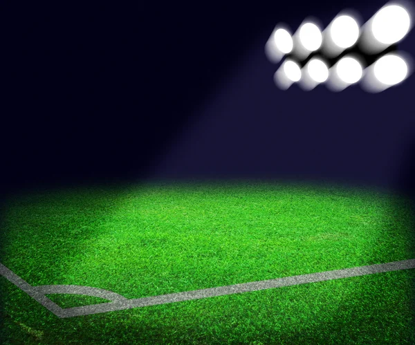 Fußballstadion Rampenlicht Hintergrund — Stockfoto