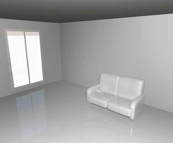 Φόντο λευκό δωμάτιο — Φωτογραφία Αρχείου