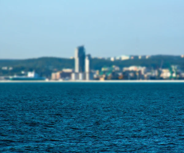 City from Water Background — Stock Photo, Image