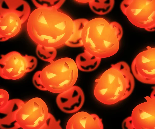 Skrämmande pumpor halloween — Stockfoto