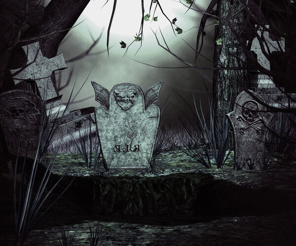 Жуткое кладбище
