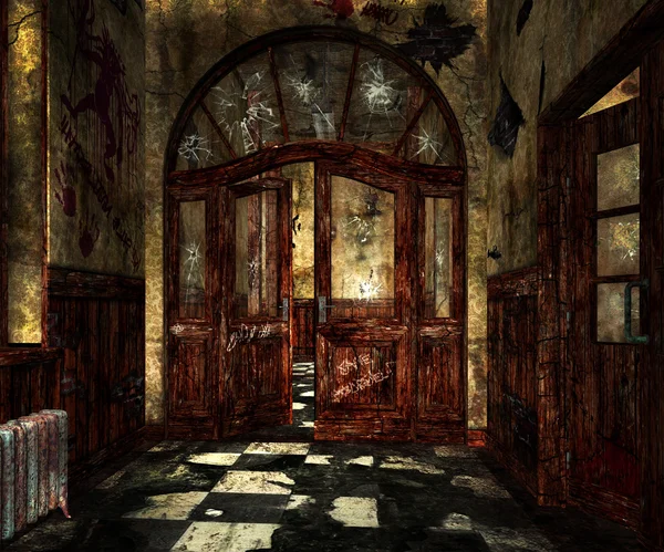 Scary Asylum Interior — Stock Photo, Image