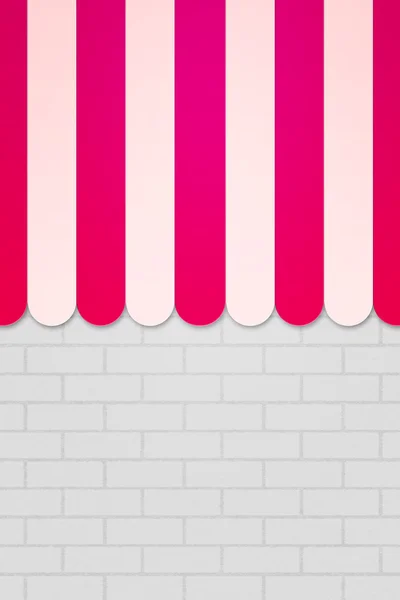 Pink Striped Awning Backdrop — Stock Photo, Image