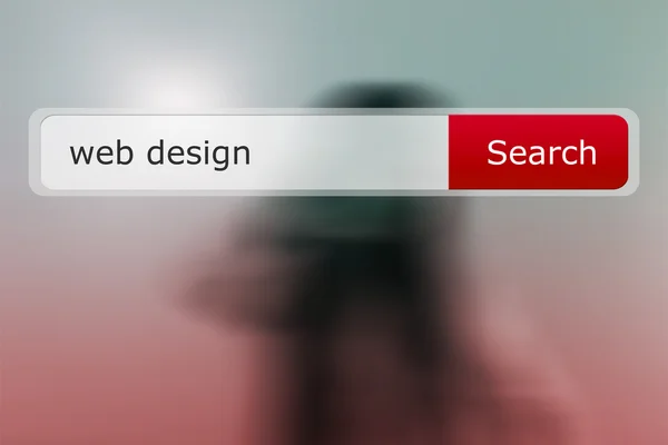 Diseño Web Barra de búsqueda Imagen — Foto de Stock