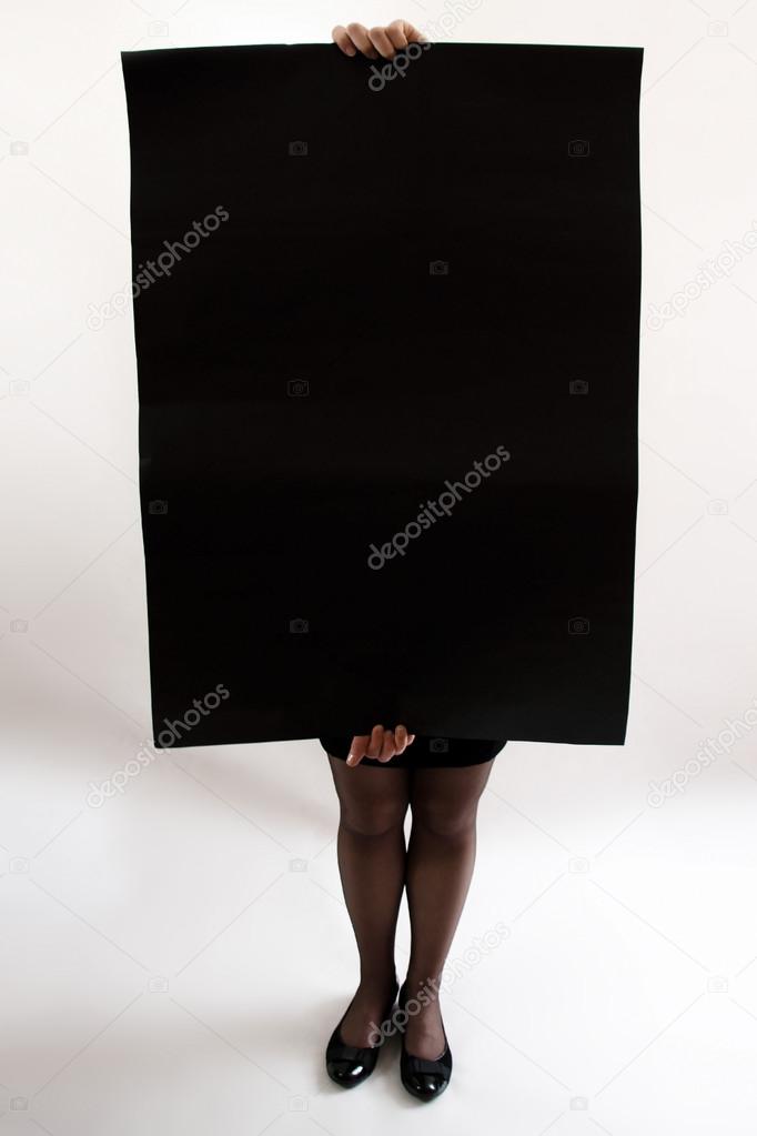 Girl with Poster