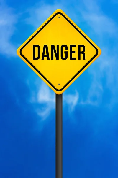 Danger Traffic Sign — Stock Photo, Image