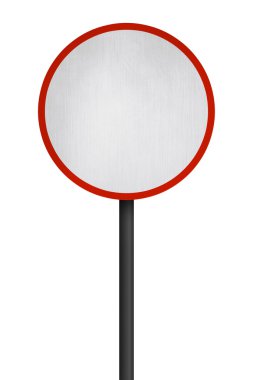 izole boş yol levhası