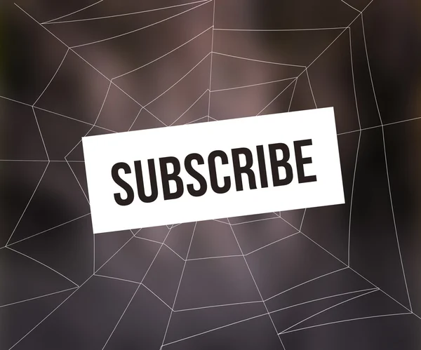 Subscribe Spider Web — Stock Photo, Image