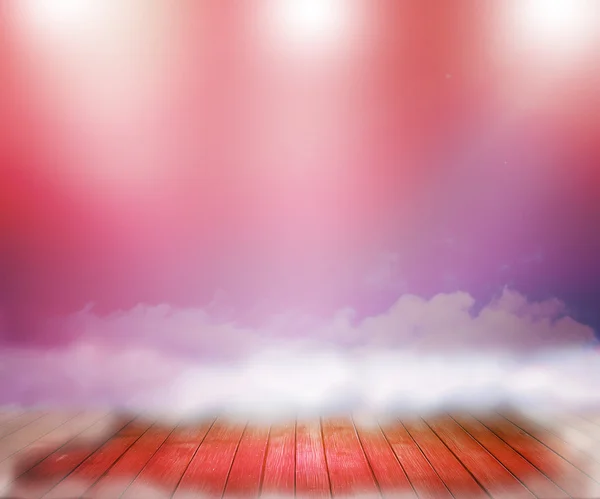 Sala de holofotes abstrato vermelho — Fotografia de Stock