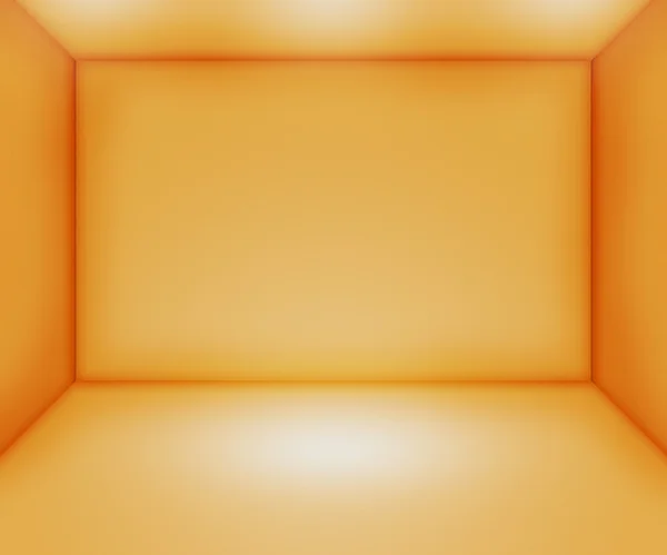 橙色的空房间背景 — 图库照片