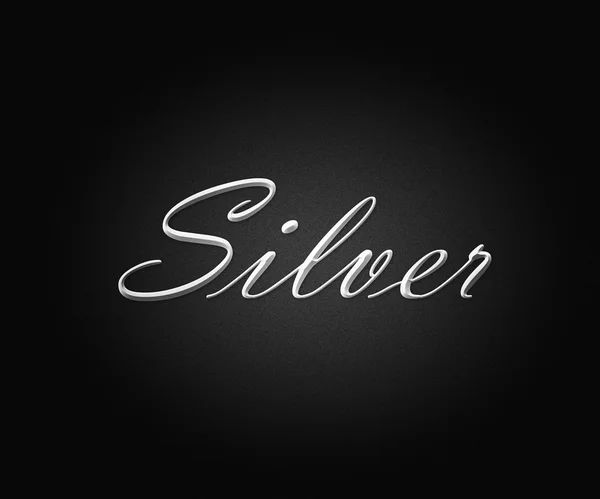 Silver svart bakgrund — Stockfoto