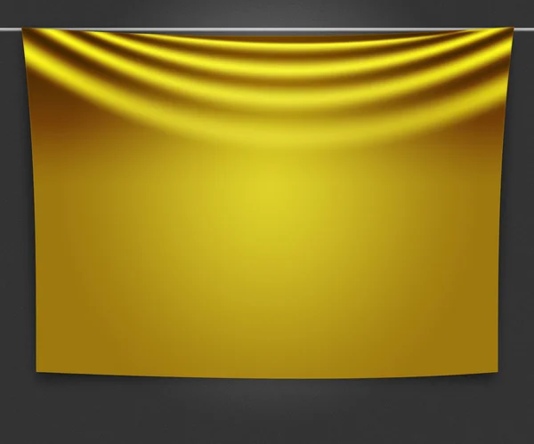 Banner giallo sullo sfondo — Foto Stock