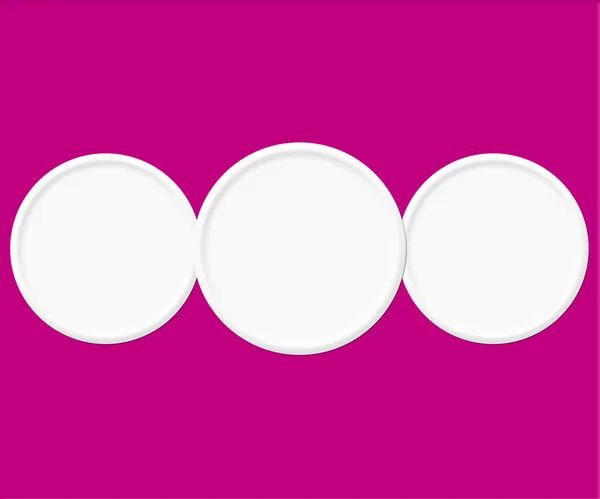 Białe kółka fioletowe tło — Zdjęcie stockowe
