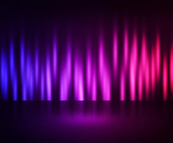 紫罗兰色的极光背景 — 图库照片