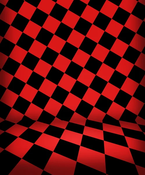 Etapie pokój czerwony szachy — Zdjęcie stockowe