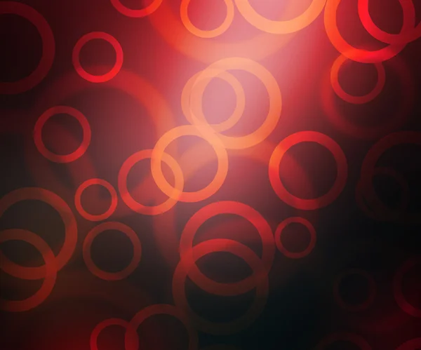 Círculos abstratos vermelhos Bokeh — Fotografia de Stock