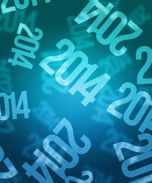 Imagem azul do ano 2014 — Fotografia de Stock