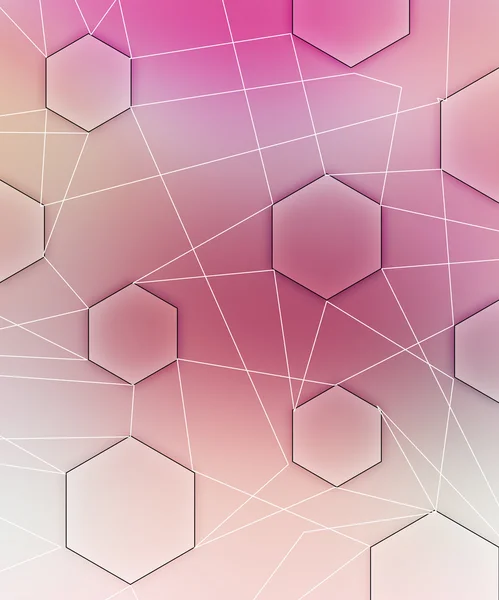 Pink Network Image — Stock Photo, Image