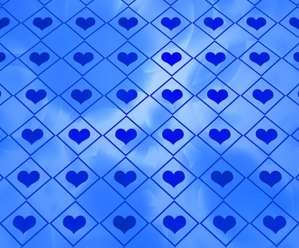 Corazones azules Textura abstracta —  Fotos de Stock