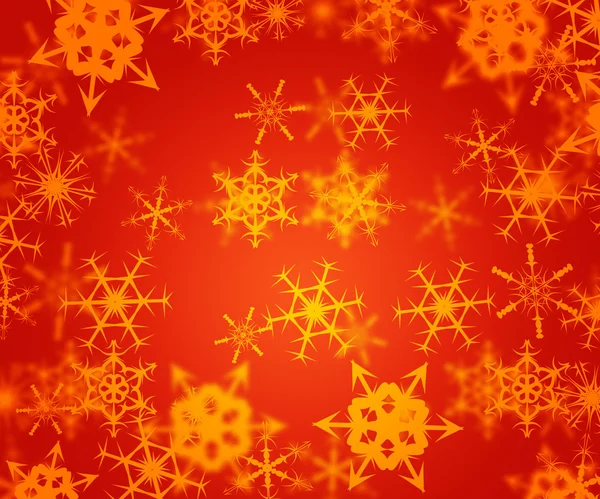 Oranje abstracte winter achtergrond — Stockfoto