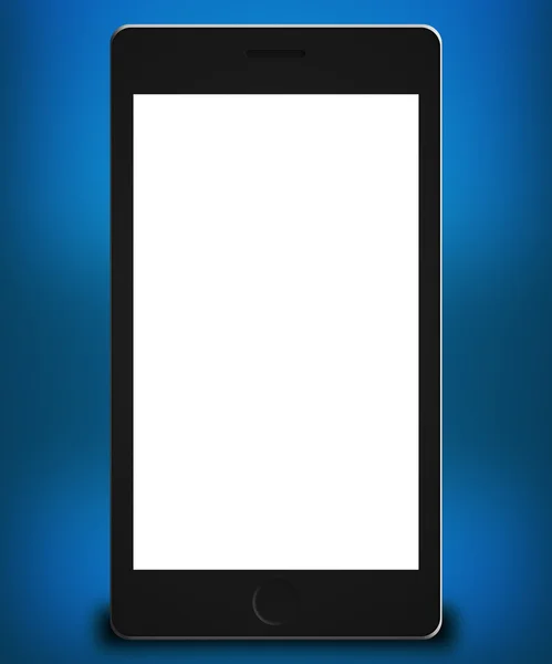Модель телефона Blue Backdrop — стоковое фото