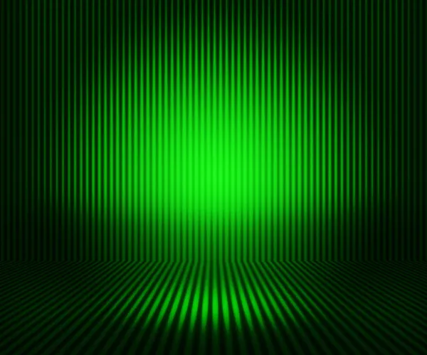 Groene kamer spotlight achtergrond — Stockfoto