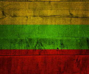 ahşap Litvanya bayrağı