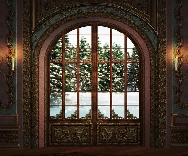 Castle Window — Stock Photo, Image