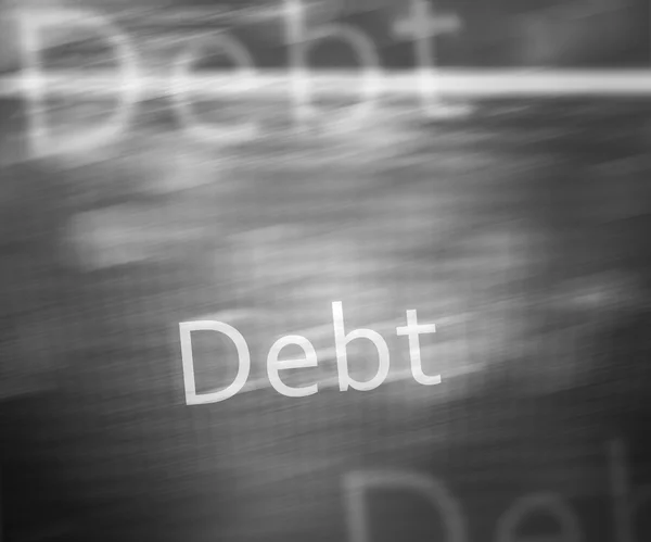 Schulden — Stockfoto