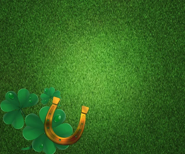 St Patricks Day Grass Background — Stock Photo, Image