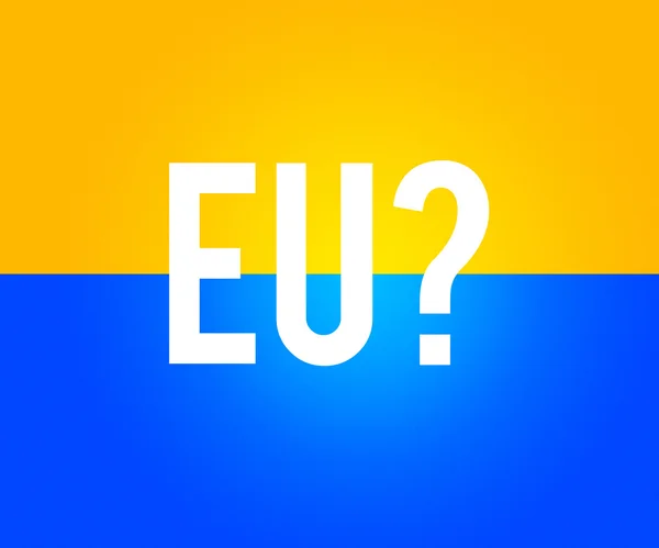 Ucrânia para a UE — Fotografia de Stock