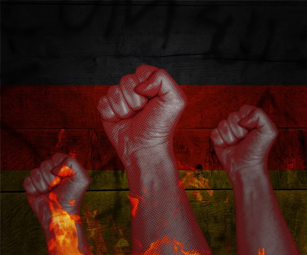 gösteri Almanya