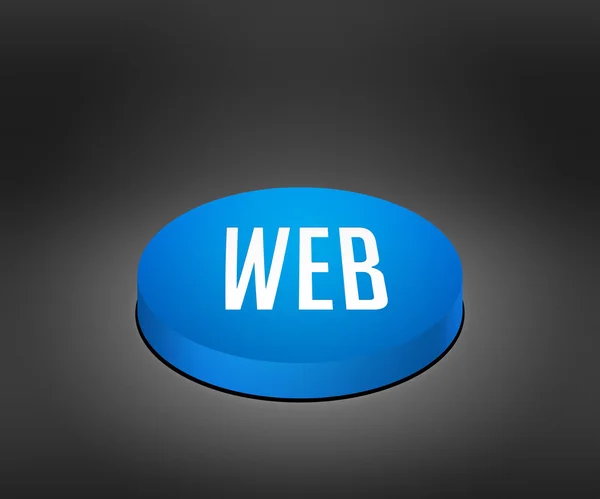 Pulsante blu Web — Foto Stock