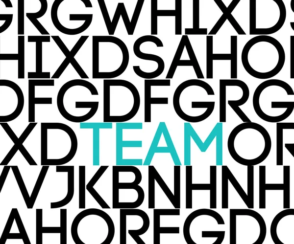 Team in Text — Stock Photo, Image