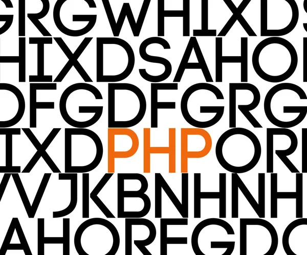 PHP-ban szöveg — Stock Fotó