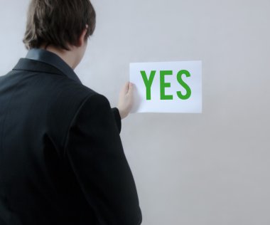 kağıt üzerinde Evet