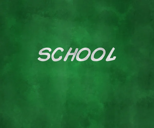 School on chalkboard — Stock Photo, Image
