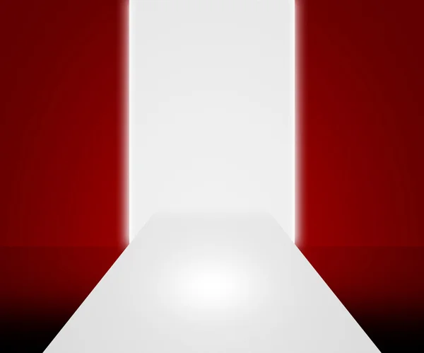 キャットウォーク赤い背景 — ストック写真
