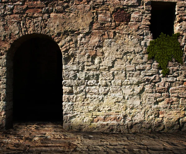 Medieval Stone Wall — Stock Photo, Image